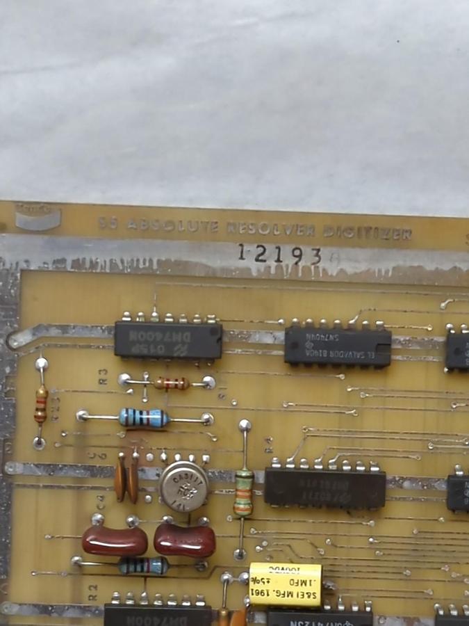 Used BENDIX,3729473M,S5 ABSOLUTE RESOLVER DIGITIZER CIRCUIT BOARD PRE-OWNED