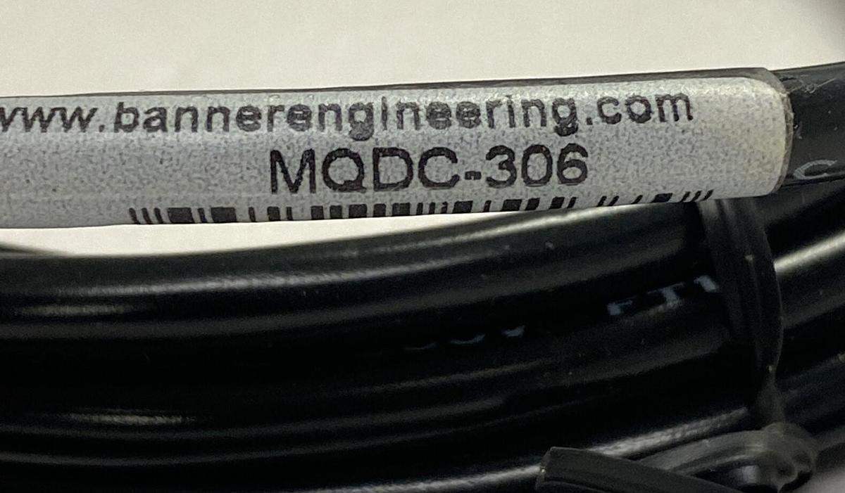 BANNER,MQDC-306,MICRO-STYLE QUICK DISCONNECT CABLE NEW