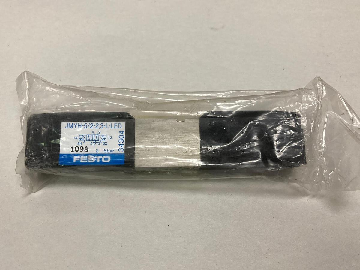 Used FESTO,JMYH-5/2-2 3-L-LED,Solenoid Valve 24VDC 2-8 Bar