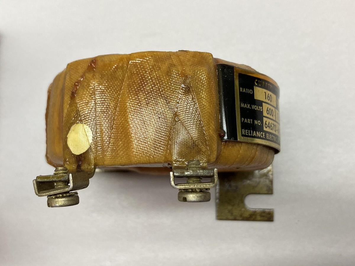 Used Reliance Electric,64670-6-R,Current Transformer Ratio: 600V 1VA 50/60CY