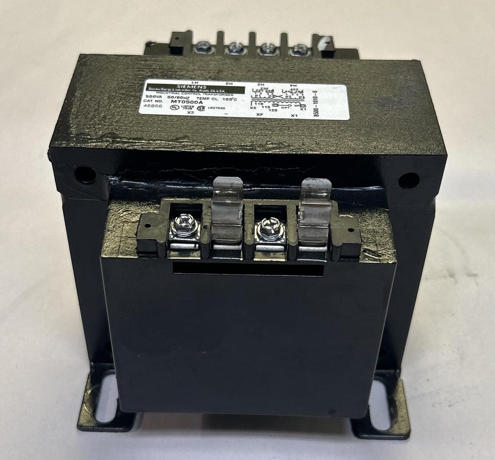 Used SIEMENS,MT0500A,INDUSTRIAL CONTROL TRANSFORMER 500VA 240/480-120V