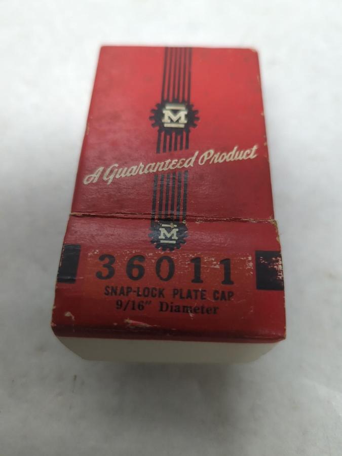 JAMES MILLEN,36011,SNAP-LOCK PLATE CAP 9/16 INCH DIAMETER NOS