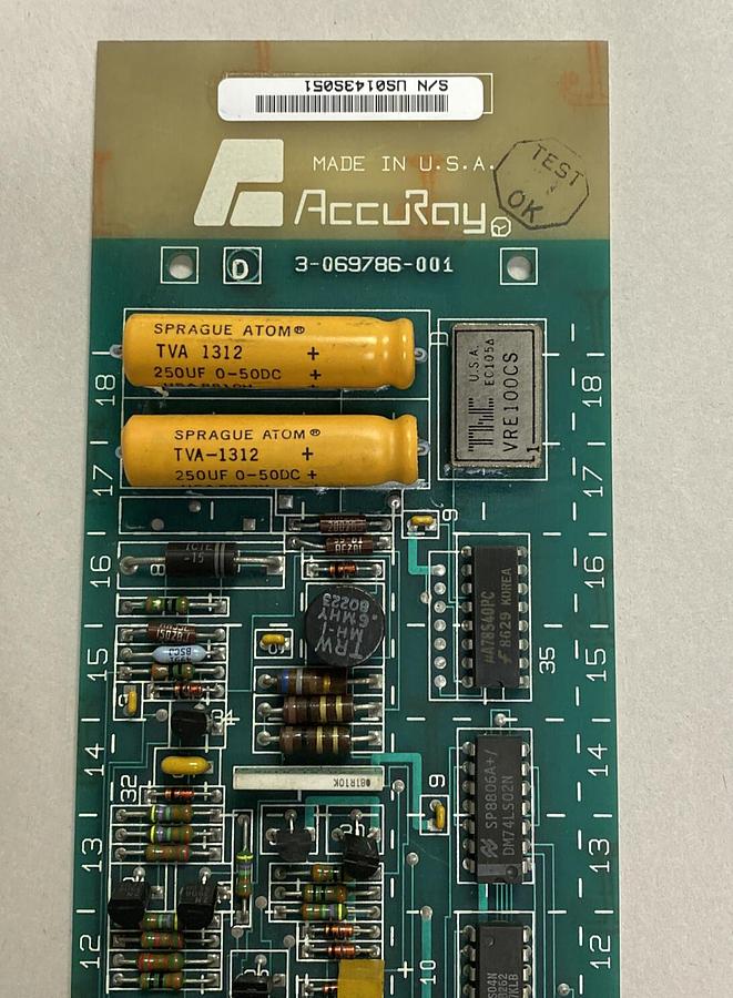 Used ACCURAY,3-069786-001,PC CIRCUIT BOARD