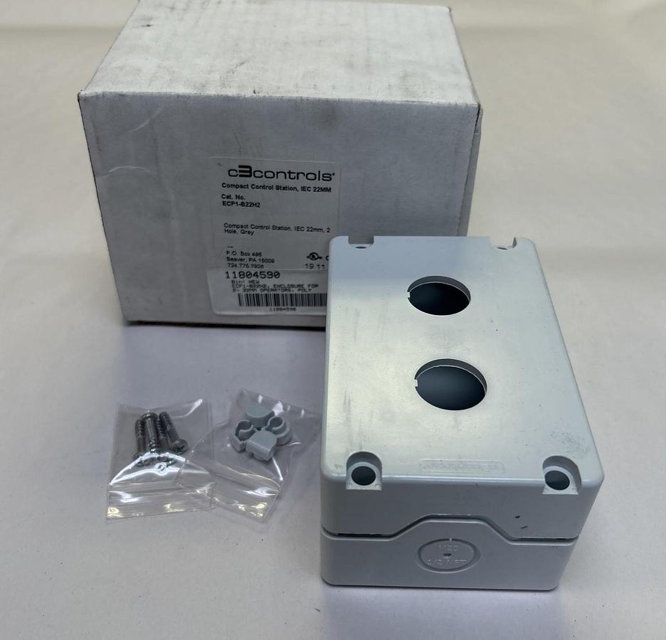 C3 CONTROLS,ECP1-B22H2,COMPACT CONTROL STATION ENCLOSURE NOS