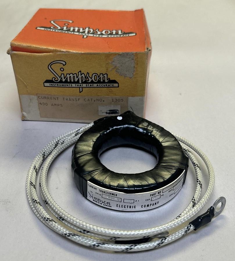 Used SIMPSON,1305,CURRENT REANSFORMER 400A NEW