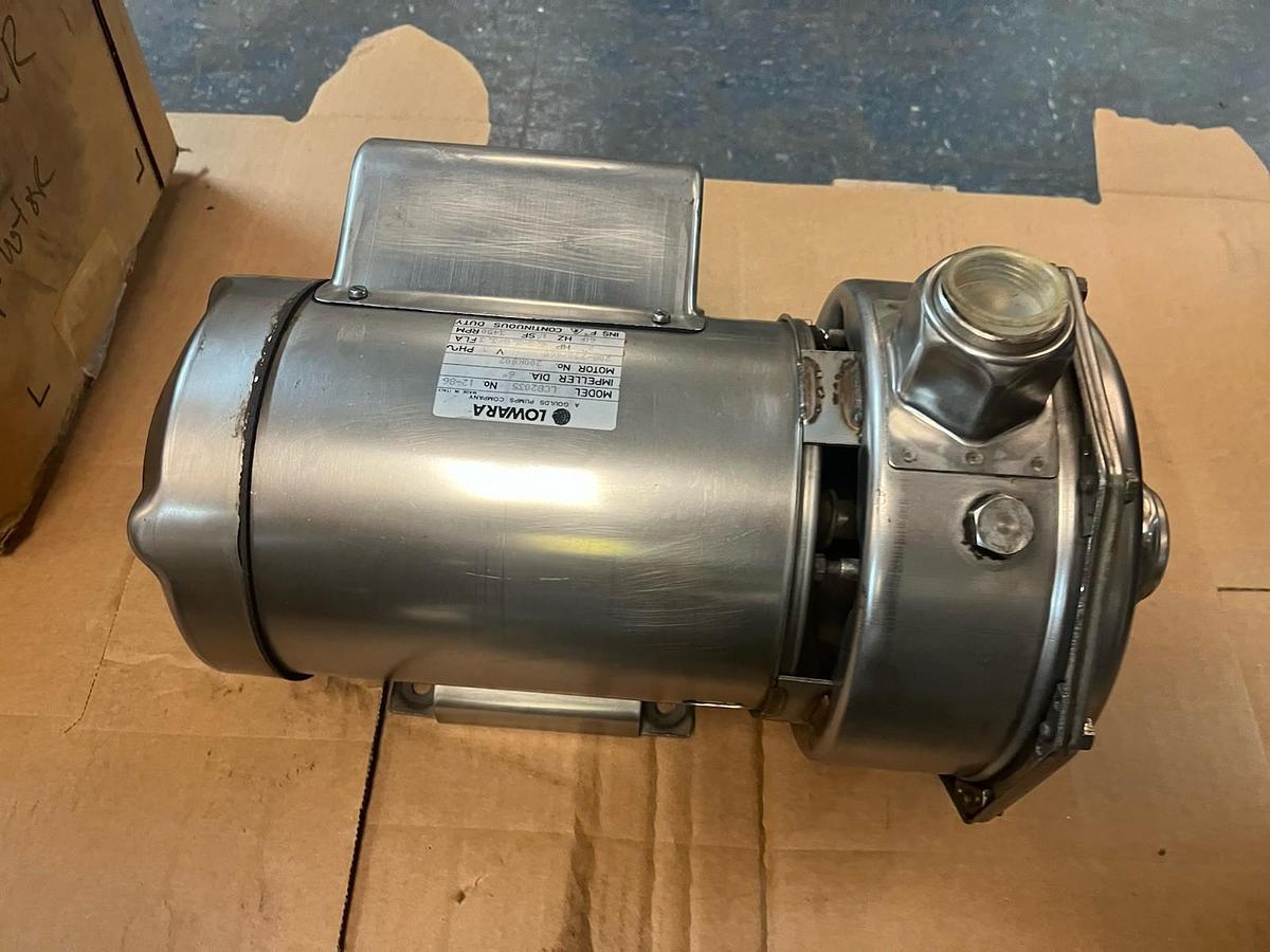 GOULDS LOWARA,LCB2035,SS CENTRIFUGAL PUMP 1X1-1/2X6 2HP 3450RPM