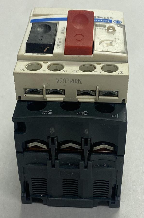 Used TELEMECANIQUE,GV2ME06,MOTOR CIRCUIT BREAKER 1-1.6A 3P