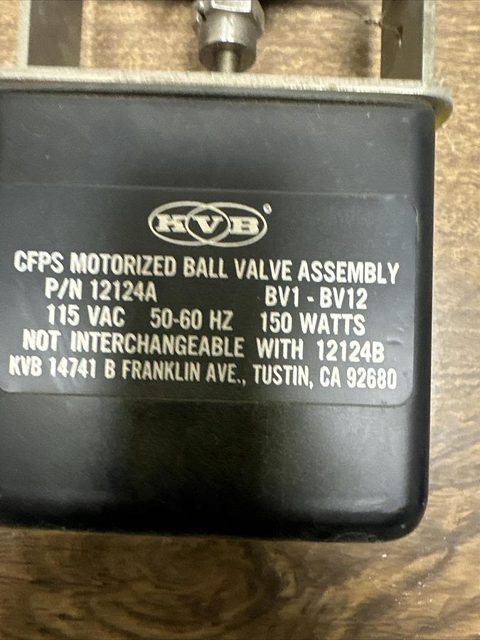 Used KVB,12124A,Motorized Ball Valve