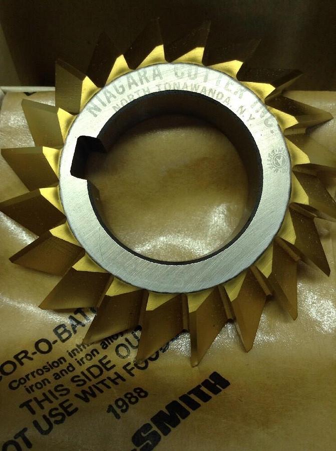 Niagara,F45-32RTN,Cutter Titanium Nitride Coated Single Angle Milling Cutter 3x1