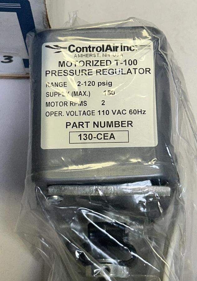 Used CONTROL AIR INC,130-CEA,MOTORIZED T-100 PRESURE REGULATOR NEW