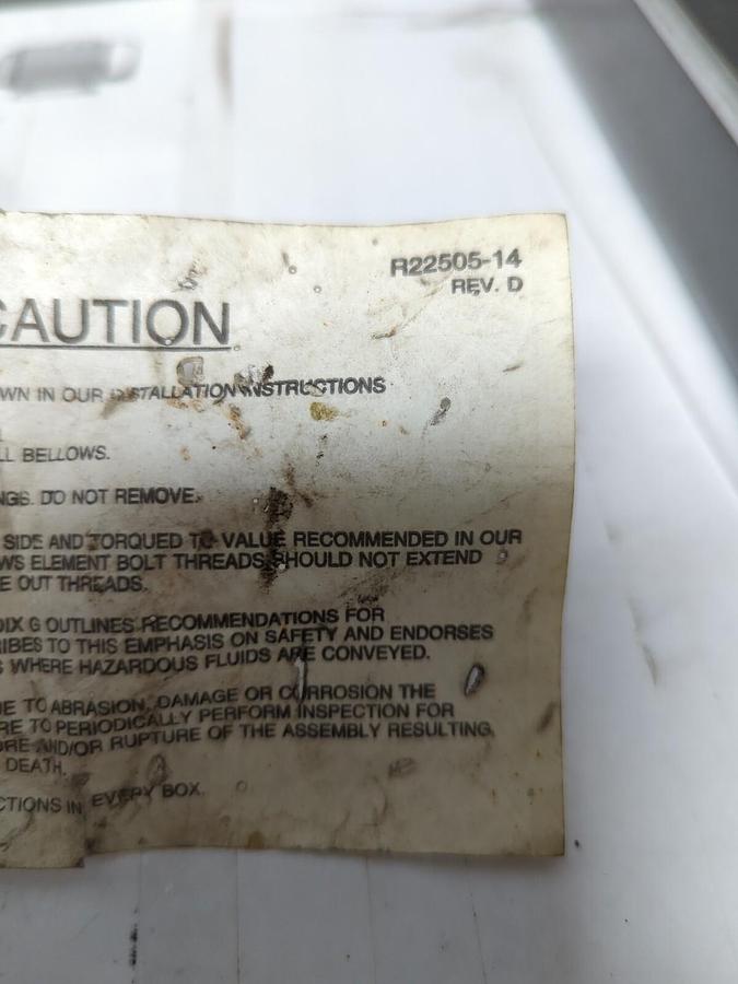 CRANE RESISTOFLEX,R22505-14,CONVOLUTE EXPANSION JOINT NOS