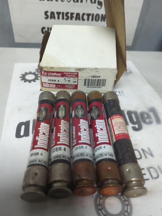LITTELFUSE,IDSR4,POWR-GARD FUSES BOX OF 5 FUSES NOS