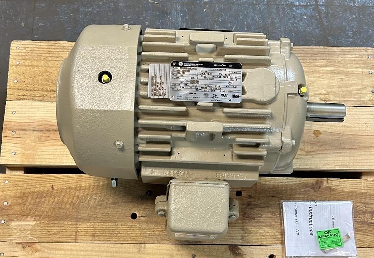 GE,5KS215SAA205D3,EXTRA SEVERE DUTY AC MOTOR 10HP 1770RPM 230/460V 215T FRAME