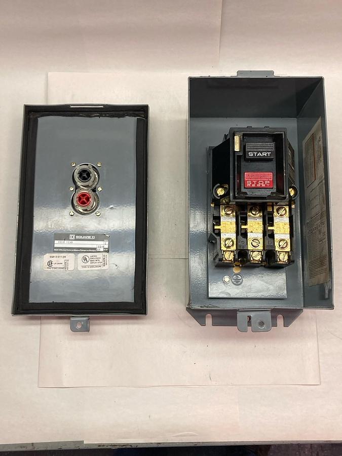 Used Square D,2510 MCA3,Manual Motor Starter 27A Thermal Protection Ser C 24N-W