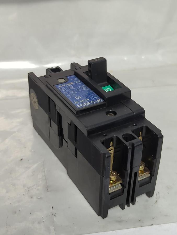 Used MITSUBISHI,NF30-SP,CIRCUIT BREAKER 10 AMP 2-POLE PRE-OWNED