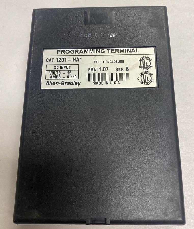 Used Allen Bradley,1201-HA1,Ser B Programming Terminal