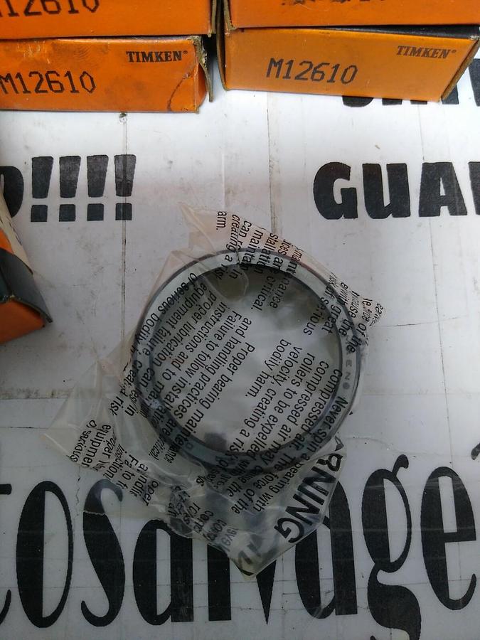 Used Timken,M12610,Roller Bearing Cup Lot of 6 NOS