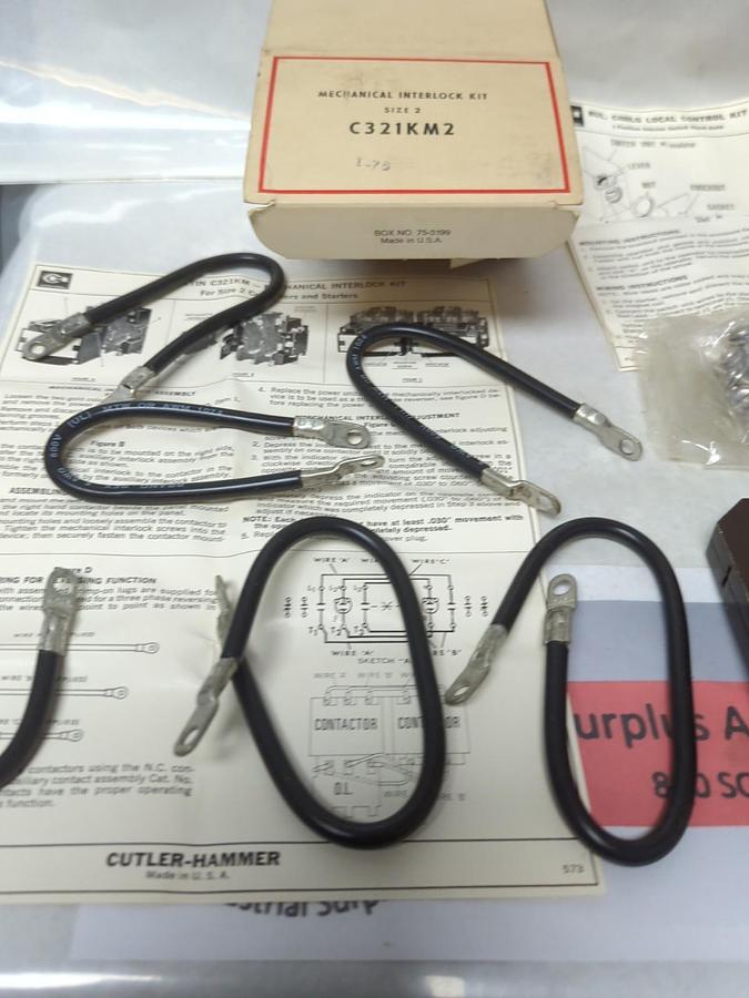 CUTLER-HAMMER,C321KM2,MECHANICAL INTERLOCK KIT NOS
