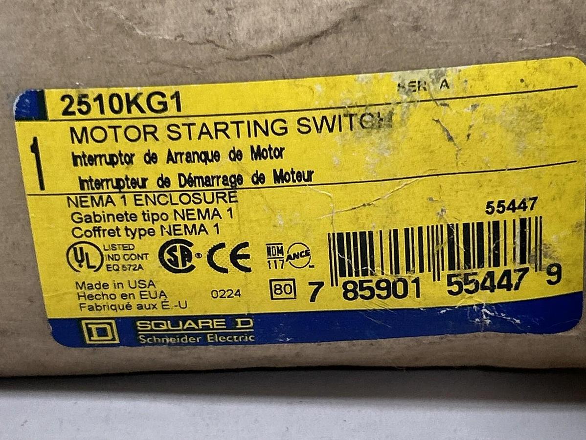 SQUARE D,2510KG1,MOTOR STARTING SWITCH NOS