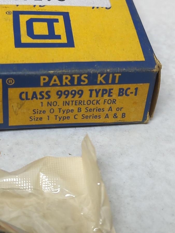 SQUARE D,BC-1,CLASS 9999 INTERLOCK PARTS KIT NOS