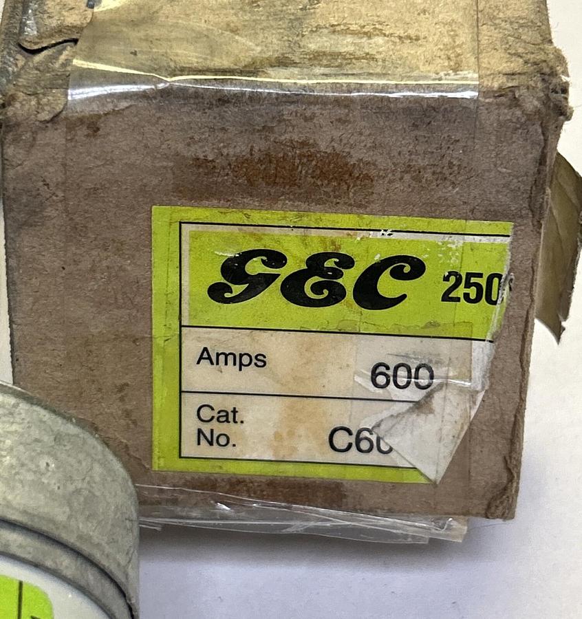 G&C,C600HG,FUSE 600A 250V NOS