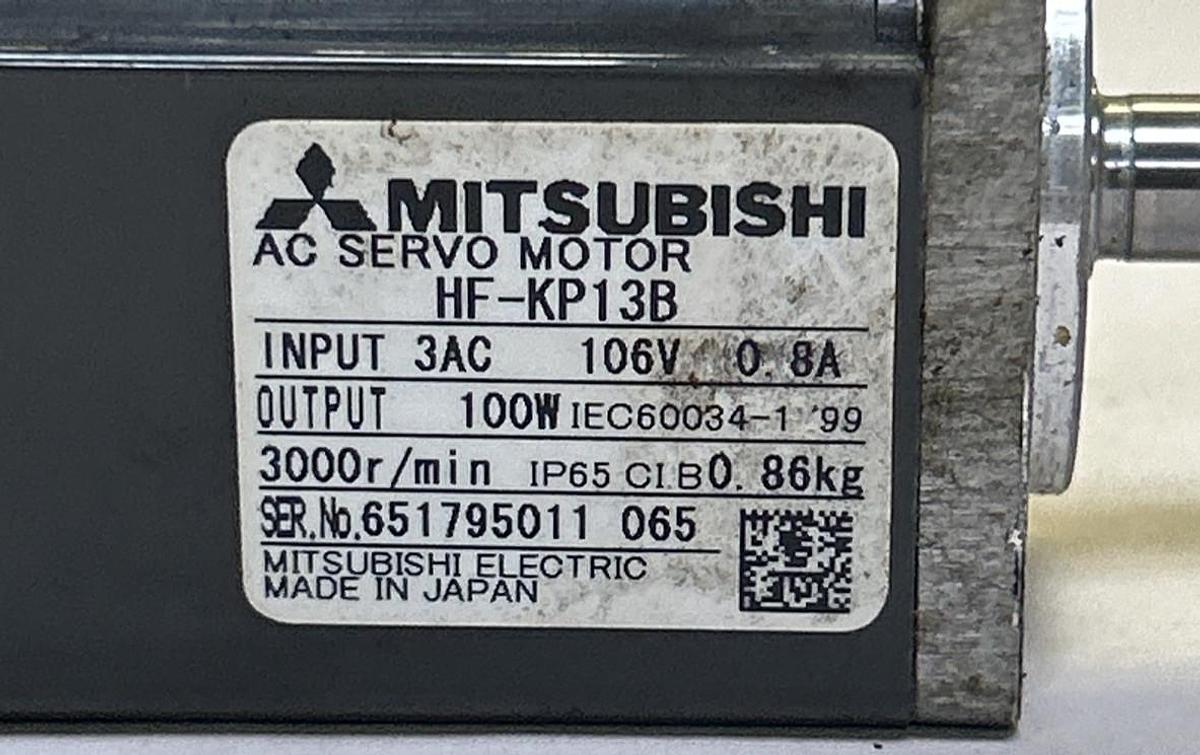 Used MITSUBISHI,HF-KP13B,AC SERVO MOTOR