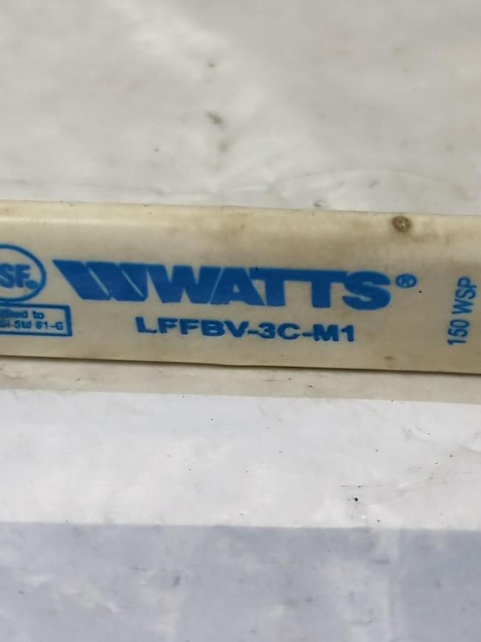 Used WATTS,LFFBV-3C-M1,BALL VALVE 1/2 INCH PRE-OWNED