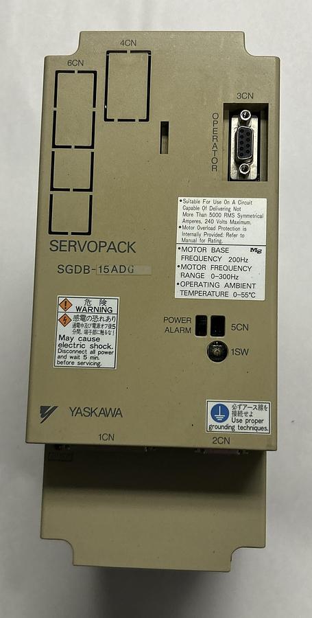 Used YASKAWA,SGDB-15ADG,SERVO DRIVE SERVOPACK