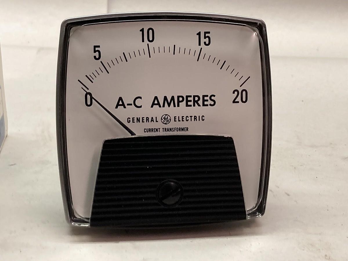 General Electric,Type A0-91 0-20,A-C Amperes Panel Meter