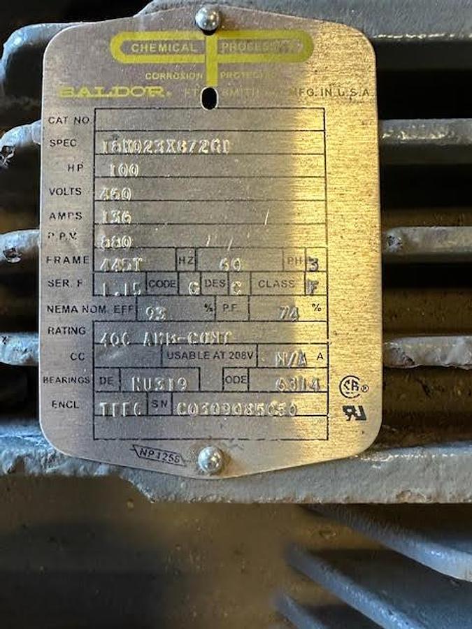 Used Baldor HP100 445T