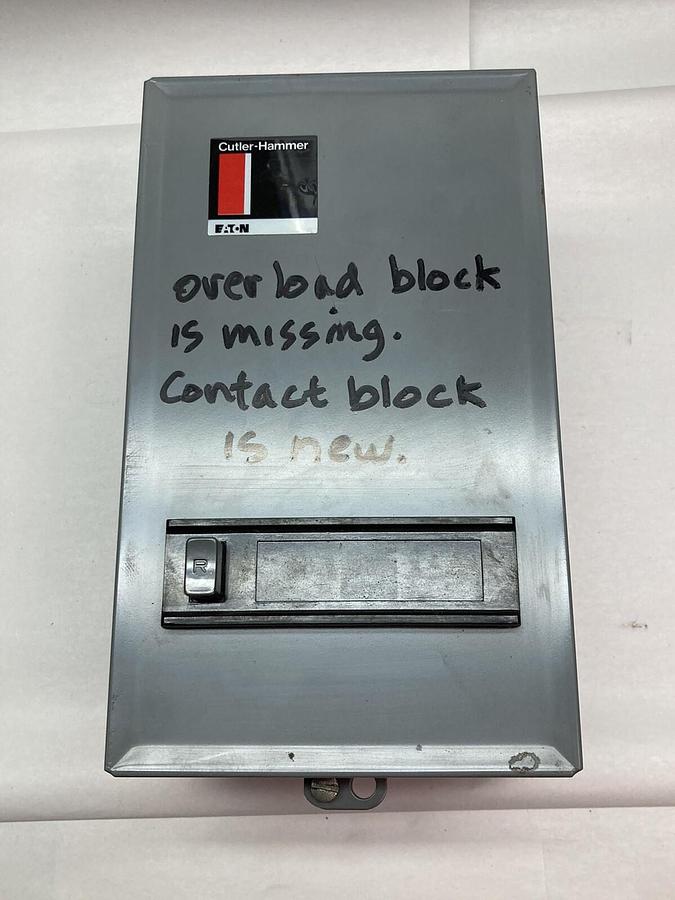 Eaton Cutler-Hammer,C320AS1,Contactor Enclosure Bulletin A10 Size 1