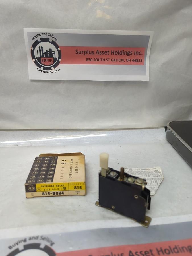 ALLEN BRADLEY,815-B0V4,OVERLOAD RELAY SIZE 00-0-1 BUL 815 NOS
