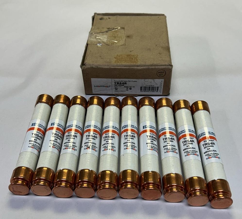 MERSEN,TRS4R,TRI-ONIC FUSE 4A 600V BOX OF 10 NOS