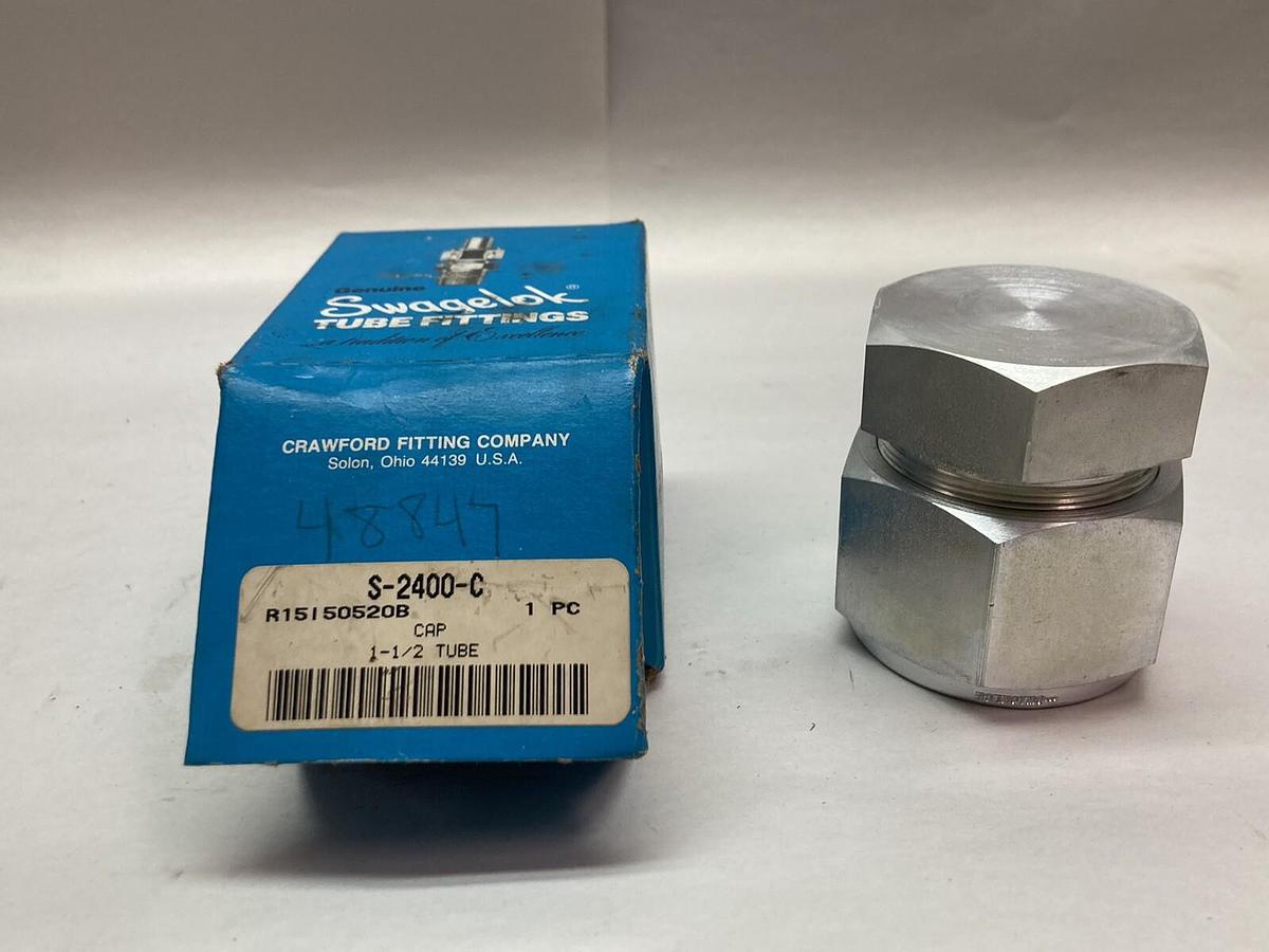 Swagelok,S-2400-C,Stainless Steel Cap Fitting 1-1/2 Inch Tube