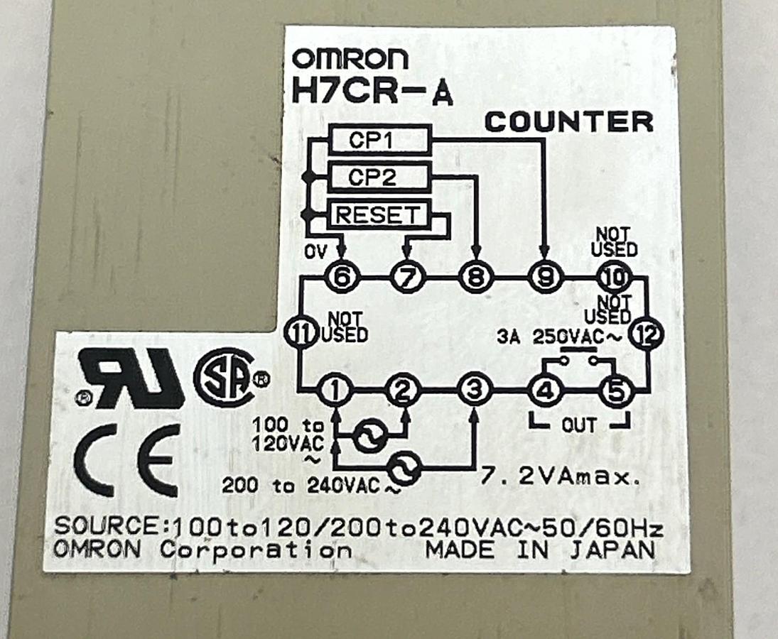 Used OMRON,H7CR-A,COUNTER