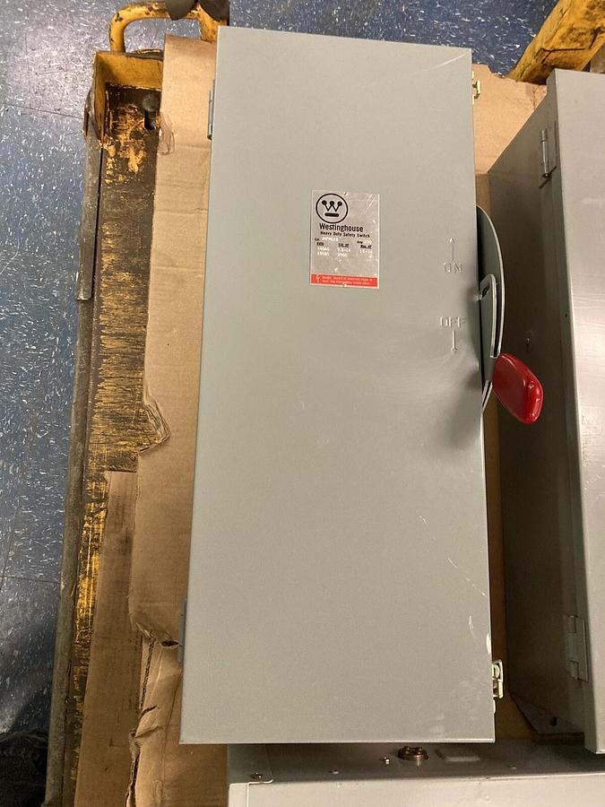 Used Westinghouse,JHFN223,Heavy Duty Disconnect Switch 100A 240AC 250DC