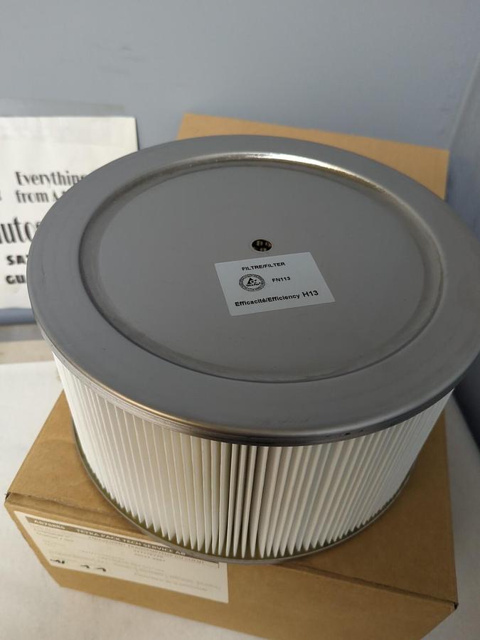 TETRA PAK,FN113,FILTER EFFECIENCY H13 10-3/4 IN DIA. 6 IN TALL 1-1/4 IN THICK