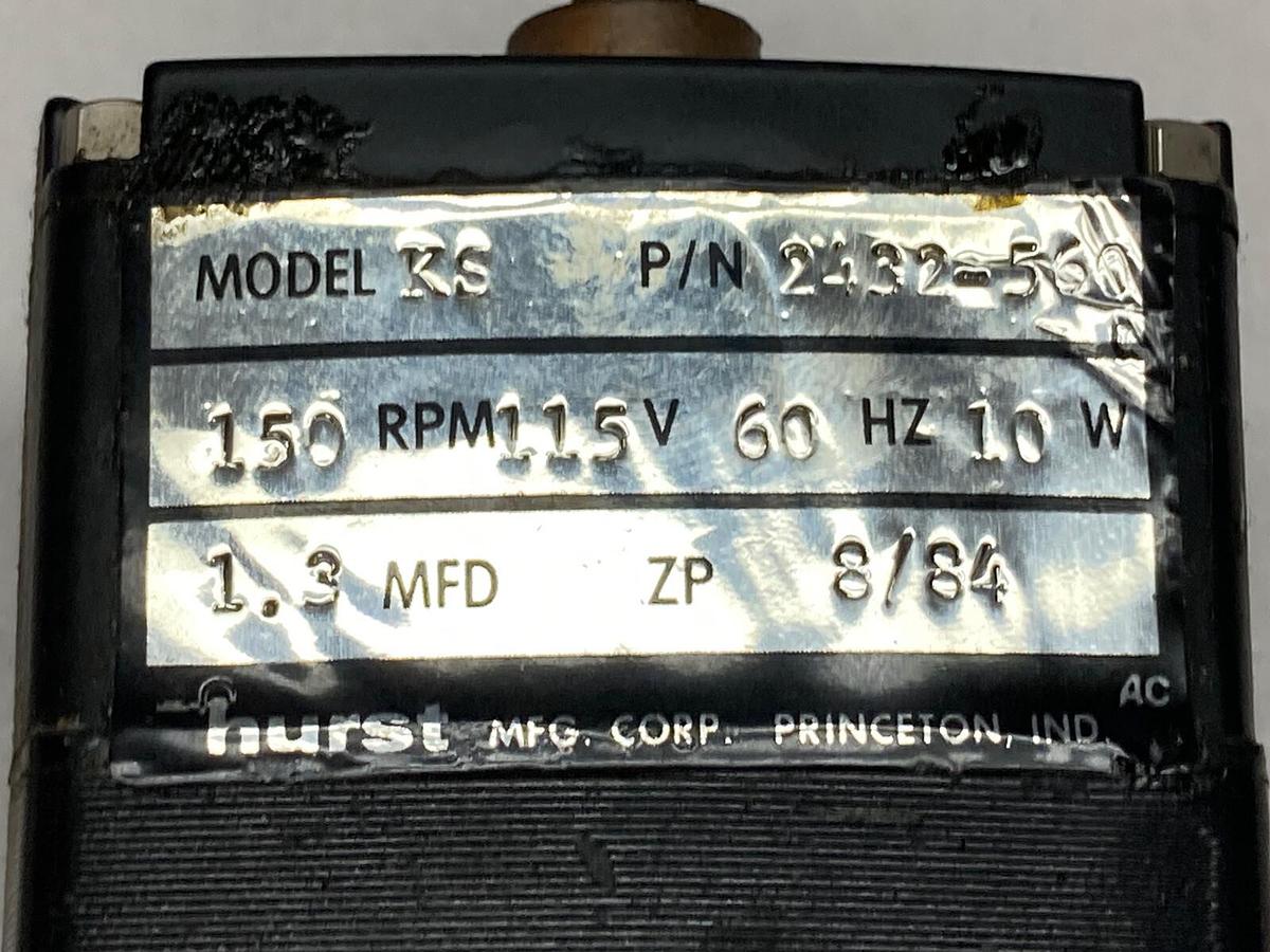 Used Hurst,KS 2432-560,Induction Motor