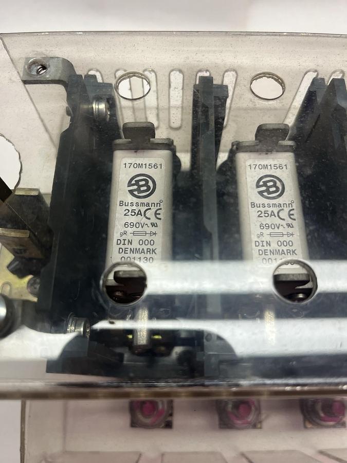 Used ABB,OESA-00F4,DISCONNECT SWITCH 125A 690V