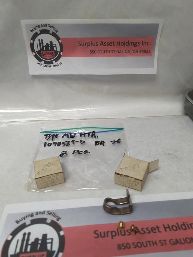 WESTINGHOUSE,1040589-D BR36,TYPE MW OVERLOAD HEATER ELEMENT LOT OF 2 NOS