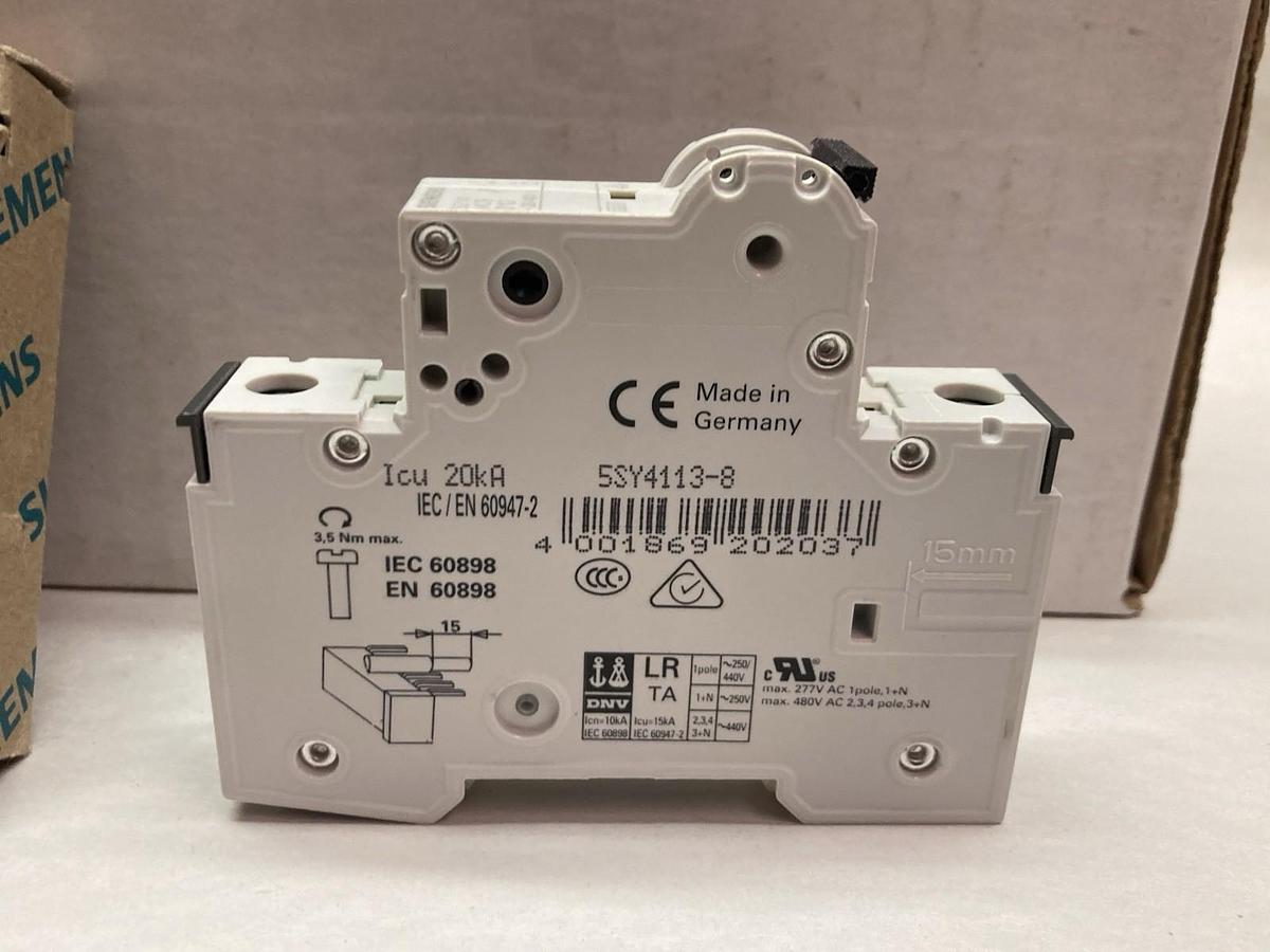 Siemens,5SY4 113-8,Breaker