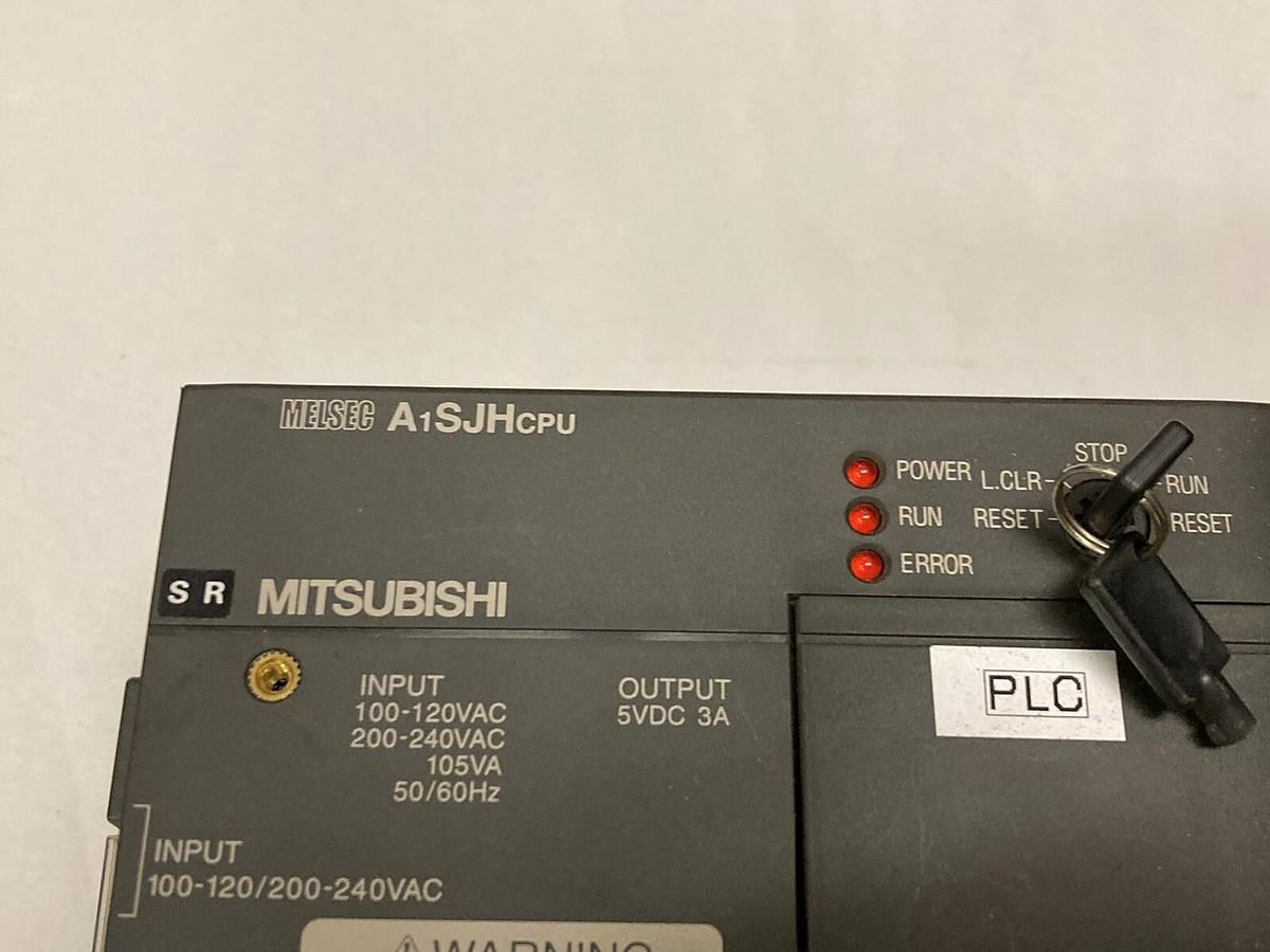 Used Mitsubishi,A1SJHCPU/A1SX42/A1SY41/A1SY41, PLC Rack
