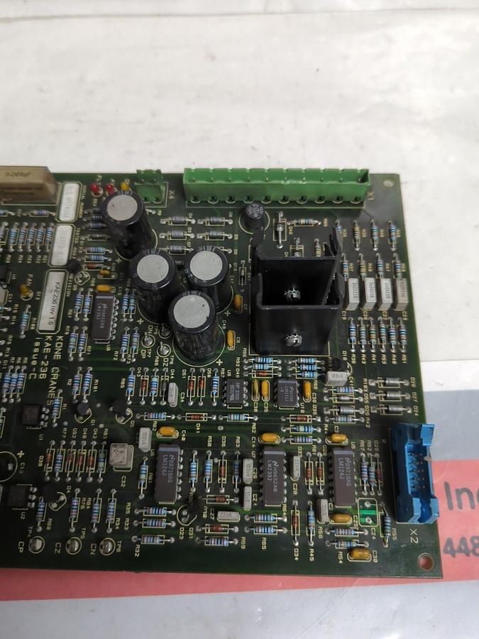 Used KONE CRANES,KAE-236,CONTROL BOARD ISSUE C REV 1.6 PRE-OWNED