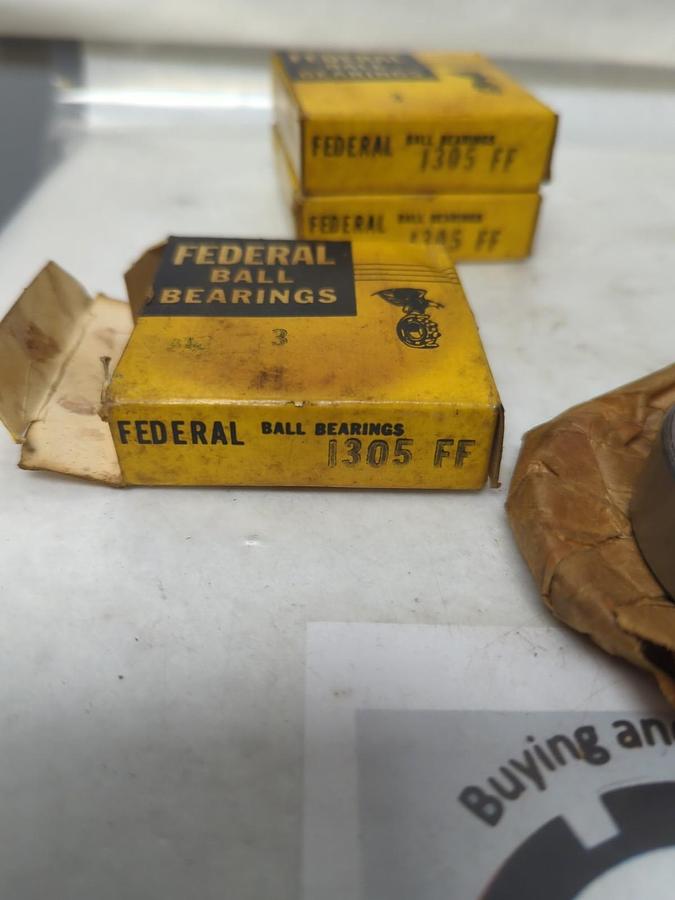FEDERAL,1305,SHIELDED BALL BEARING LOT OF 3 NOS