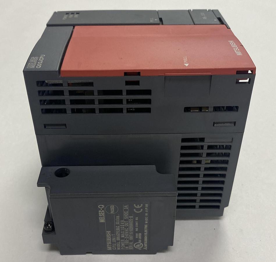 Used MITSUBISHI,Q00JCPU,POWER SUPPLY AND CPU MODULE