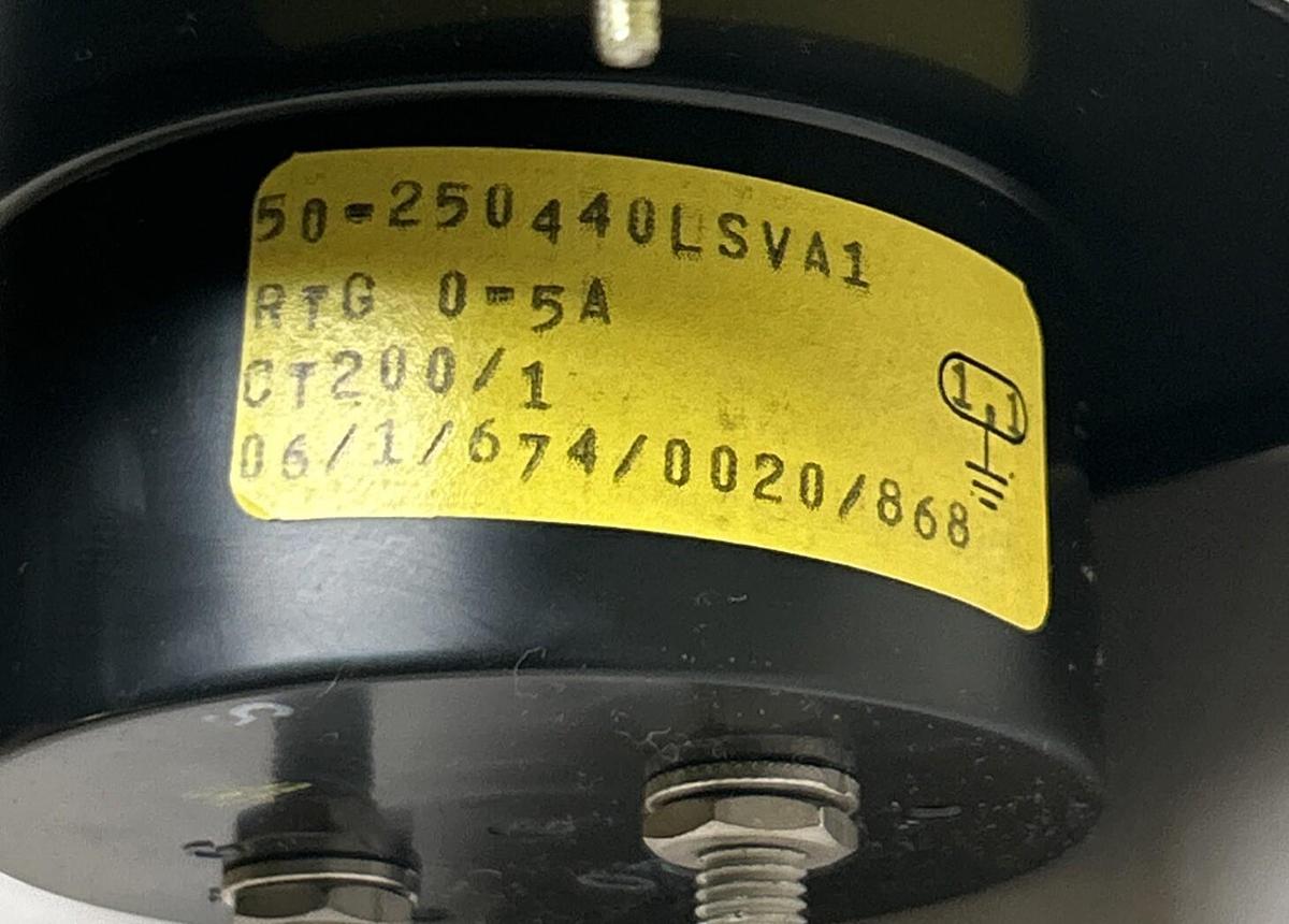 Used GENERAL ELECTRIC,50-250440LSVA1,PANEL METER 0-1.0 A-C KILOAMPERES NOS