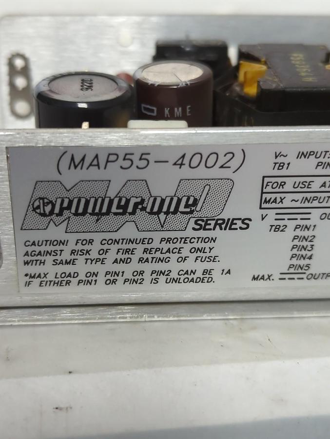 Used POWER ONE,MAP55-4002,POWER SUPPLY PRE-OWNED