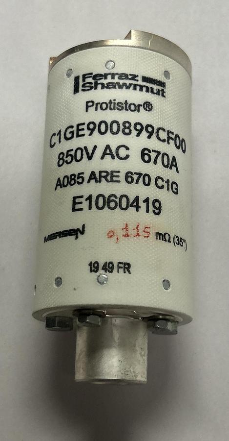 MERSEN FERRAZ SHAWMUT,C1GE900899CF00,FUSE LINK 670A 850V NOS