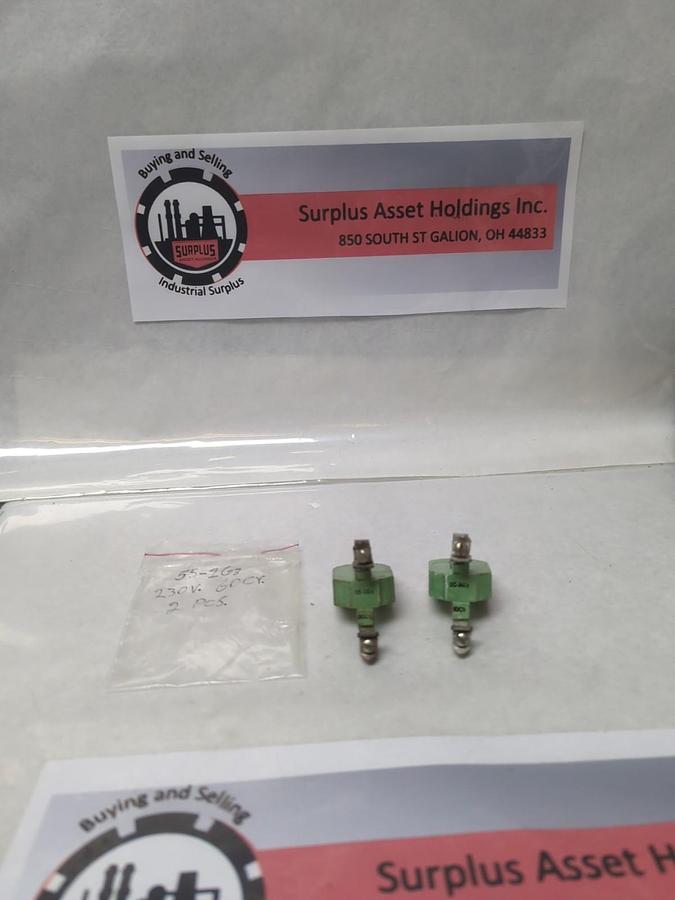 Used GENERAL ELECTRIC,55-1G3,COIL 230V 60CY LOT OF 2 PRE-OWNED