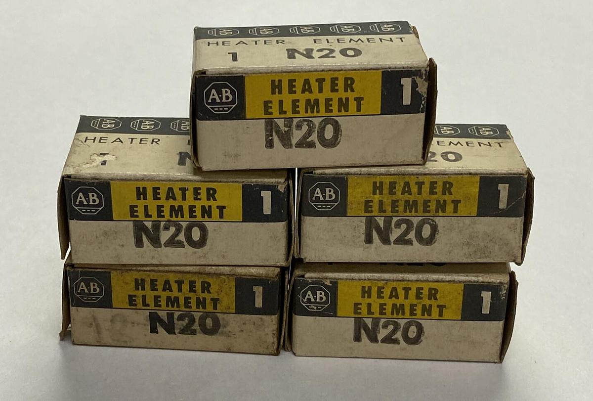 ALLEN BRADLEY,N20,OVERLOAD RELAY HEATER ELEMENT LOT OF 5 NOS